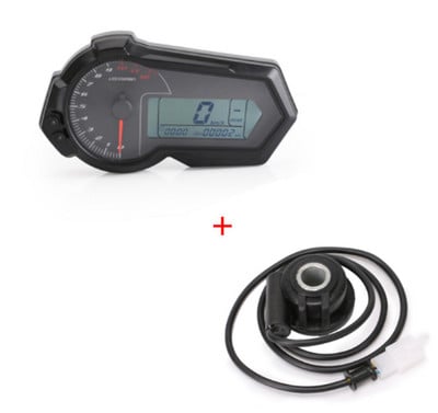 Univerzálny 1200 ot./min. motocyklový tachometer, otáčkomer, LCD digitálny rýchlomer pre 2,4 valce N1-6