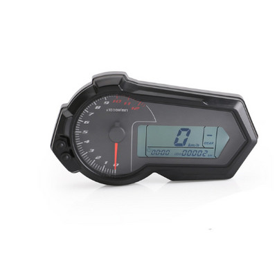 Univerzálny 1200 ot./min. motocyklový tachometer, otáčkomer, LCD digitálny rýchlomer pre 2,4 valce N1-6