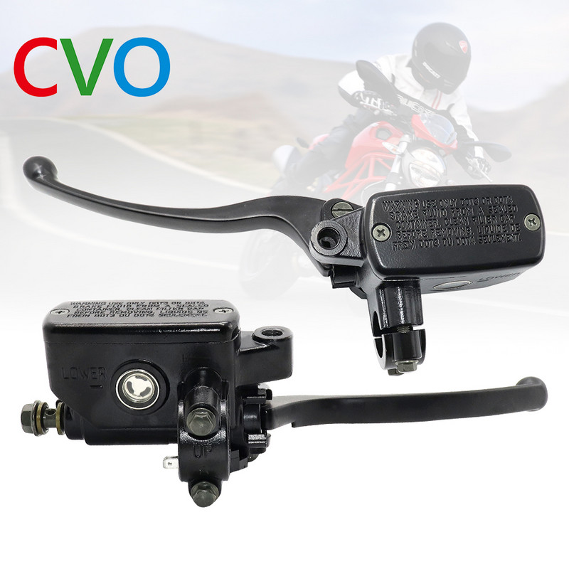 Univerzális 14 mm-es fekete 7/8" 22 mm-es motorkerékpár első fék tengelykapcsoló főhenger motorkerékpár hidraulikus szivattyú motorkerékpár fékkarja