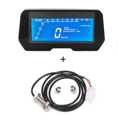 12000 rpm 6 trepte universal motocicletă instrument LCD digital vitezometru odometru pentru 2,4 cilindri tahometru viteză reglabilă