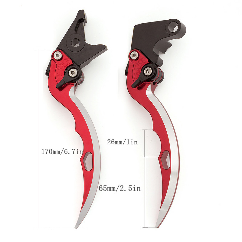 Pre Kawasaki Z900 2017-2022 2017 2018 2019 2020 2021 2022 Hliníková zliatina motocykla 170 mm rukoväte brzdovej spojky