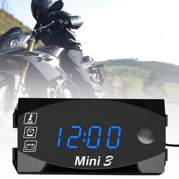 Универсален електронен часовник Части за мотоциклет 12V Лесни за инсталиране Части за мотоциклет електронен часовник