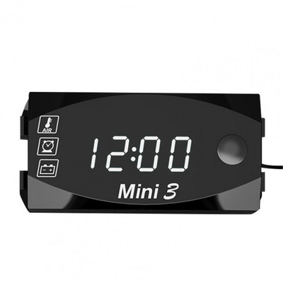 Univerzális elektronikus óra motorkerékpár-alkatrészek 12V Könnyen beszerelhető elektronikus óra motorkerékpár-alkatrészek