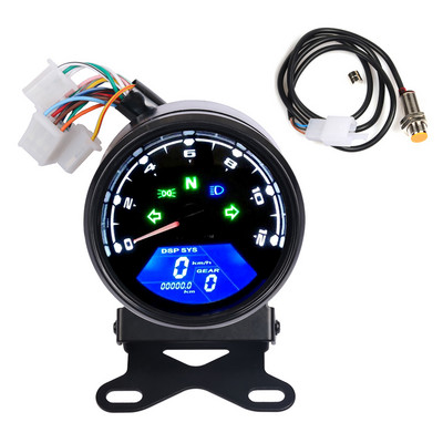 Cafe Racer motorkerékpár sebességmérő műszer kilométerszámláló fordulatszámmérő műszerfal olajmérő LCD digitális műszerfal jelző univerzális