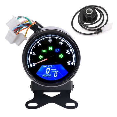 Cafe Racer motorkerékpár sebességmérő műszer kilométerszámláló fordulatszámmérő műszerfal olajmérő LCD digitális műszerfal jelző univerzális