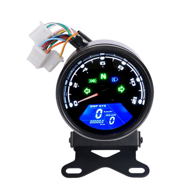 Cafe Racer motorkerékpár sebességmérő műszer kilométerszámláló fordulatszámmérő műszerfal olajmérő LCD digitális műszerfal jelző univerzális