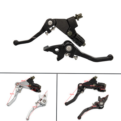 CRF KLX Pit Pro Xmotos BSE KAYO 110 125 140 150 cc Pit Dirt Bikes части повечето от алуминиева сплав Сгъваем лост на съединителя Комплект спирачни лостове