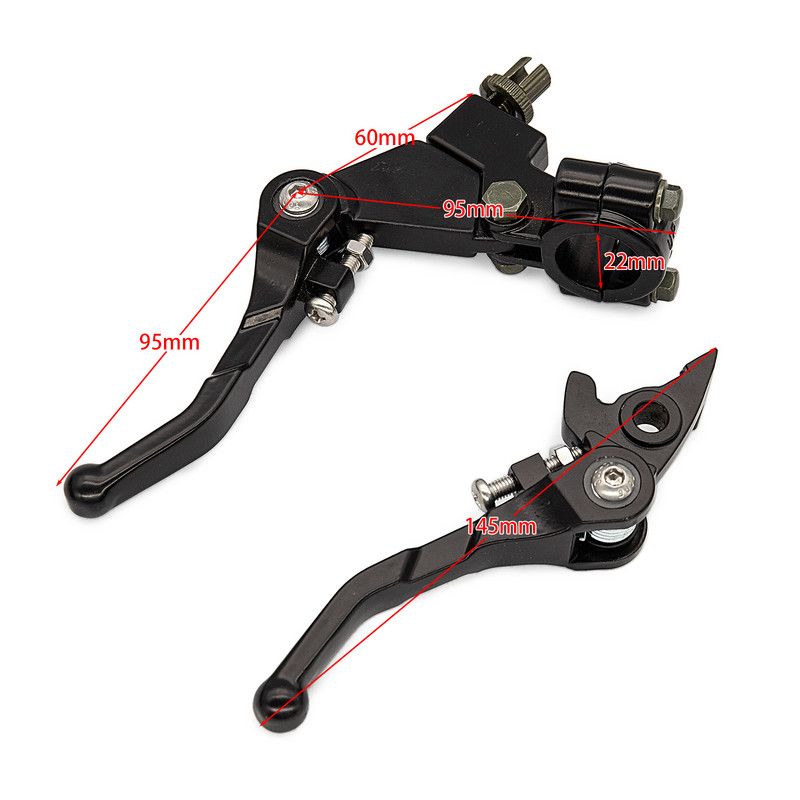 CRF KLX Pit Pro Xmotos BSE KAYO 110 125 140 150 cc Pit Dirt Bikes alkatrészek legtöbb alumíniumötvözet összecsukható tengelykapcsoló kar fékkar készlet