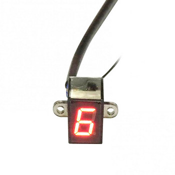 12V дисплей индикатор Универсален мотоциклетен цифров LED дисплей на сензора за скоростния лост