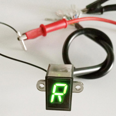 12V дисплей индикатор Универсален мотоциклетен цифров LED дисплей на сензора за скоростния лост