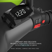 AOZBZ Auto hodiny 12V 2 v 1 digitálny LED displej merače voltmeter indikátor ukazovateľ panel merač pre auto auto motocykel príslušenstvo