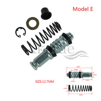 1 комплект спирачна помпа за съединител на мотоциклет 14 мм 12,7 мм 11 мм комплекти за ремонт на буталото на буталото Монтажни съоръжения за главен цилиндър, подходящи за мотокрос/скутер