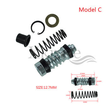 1 комплект спирачна помпа за съединител на мотоциклет 14 мм 12,7 мм 11 мм комплекти за ремонт на буталото на буталото Монтажни съоръжения за главен цилиндър, подходящи за мотокрос/скутер