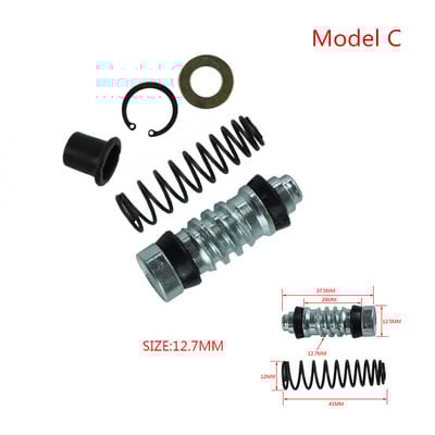 1Szett motorkerékpár-kuplungos fékszivattyú 14mm-es 12,7mm-es 11mm-es dugattyús dugattyú-javítókészletek főfékhenger szerelvények Motocross/Roboterhez