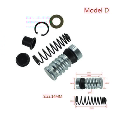 1Szett motorkerékpár-kuplungos fékszivattyú 14mm-es 12,7mm-es 11mm-es dugattyús dugattyú-javítókészletek főfékhenger szerelvények Motocross/Roboterhez