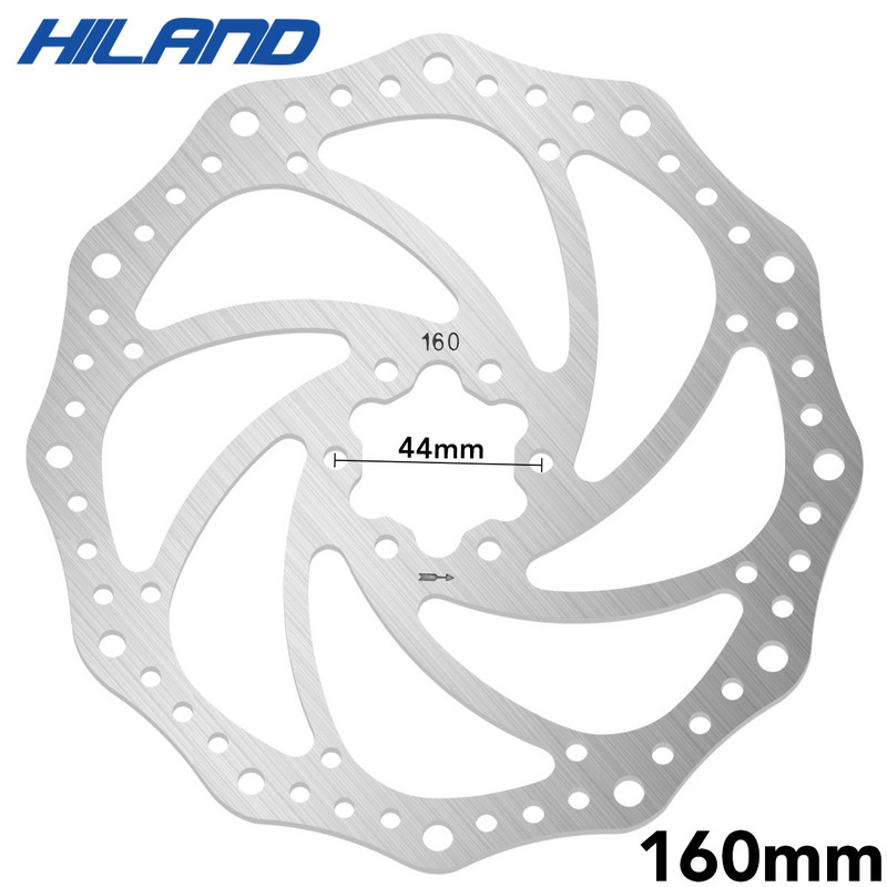 Hiland 203mm/180mm/160mm/140mm 6 colių nerūdijančio plieno rotoriaus diskinis stabdys, skirtas MTB Mountain Road Cruiser dviračių dviračių dalims