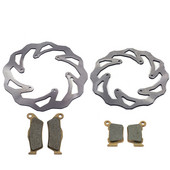 Motocikla 260/220MM priekšējais aizmugurējais bremžu diska rotors priekš KTM SX SXF EXC XC XCF XCW XCFW 125 150 250 350 450 500 1994-2019 Husqvarna