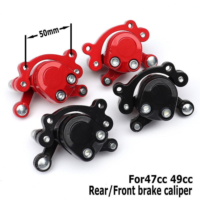Príslušenstvo k zadným/predným brzdovým strmeňom pre 2-taktný 47cc 49cc pocket bike, pit mini motocykel, štvorkolku, benzínový skúter.