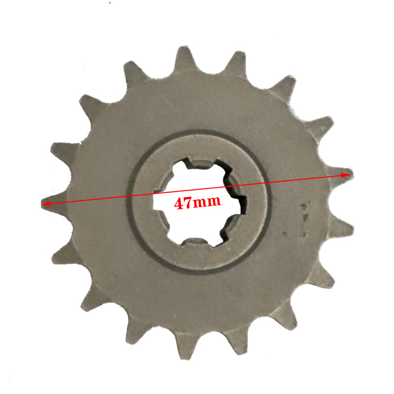 47cc 49cc motociklas T8F 8mm 11 14 17 20 dantytas priekinis krumpliaračio krumpliaračio grandinės krumpliaratis