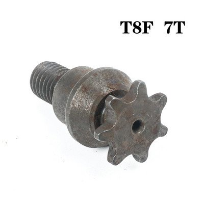 47cc 49cc 25H 6T 7T 8T 9T Dantukas/T8F 6T 7T Sankabos būgno pavarų dėžės priekinė grandinės žvaigždutė, skirta 2 taktų variklio kišeniniam dviračiui Mini Moto