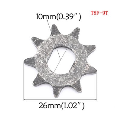 TDPRO 2vnt T8F/25H 9T 11T 9 11 danties žvaigždutė 10mm, skirta skustuvui EVO IZIP 500W 1000W elektriniam paspirtukui