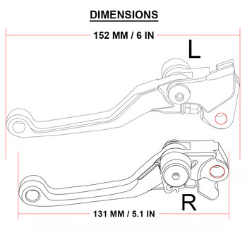 Motorcoss лостове Мотоциклет Pivot Dirt Bike Brake Clutch дръжки лостове за Yamaha DT125 DT 125 1987-2005 2004 2003 2002 2000