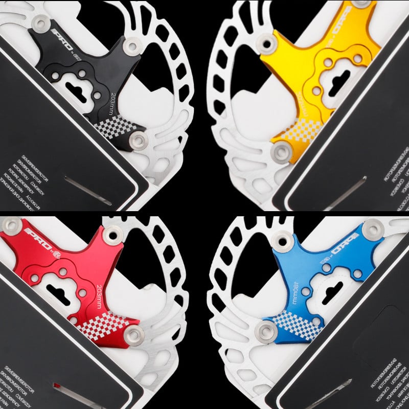 IIIPRO Bicykel 140 160 180 203 mm kotúčová brzda s plávajúcim zahusťovaním, eloxovaný, rýchlo chladiaci, ultraľahký kotúč, 2022, nový