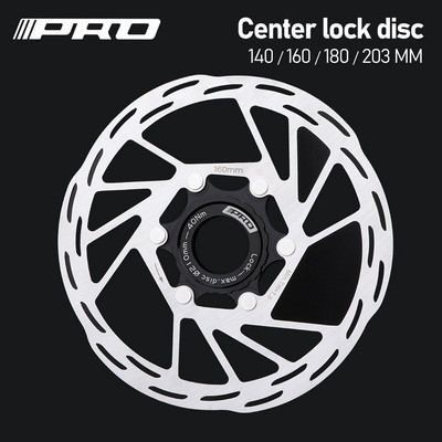 IIIPRO Centerlock Ротор MTB шосеен велосипед Разсейване на топлината Охлаждащ диск Централно заключване 140/160/180/ 203 мм Централно заключване на ротора на дисковата спирачка