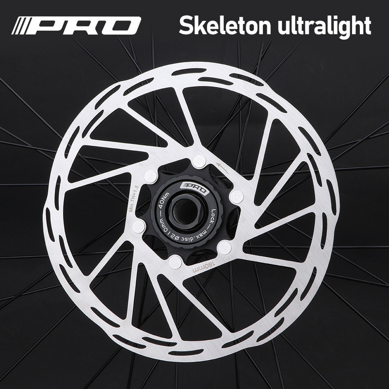 IIIPRO Centerlock Rotor MTB Road Bike Dissiparea căldurii Disc de răcire Blocare centrală 140/160/180/203mm Blocare centrală a rotorului de frână cu disc