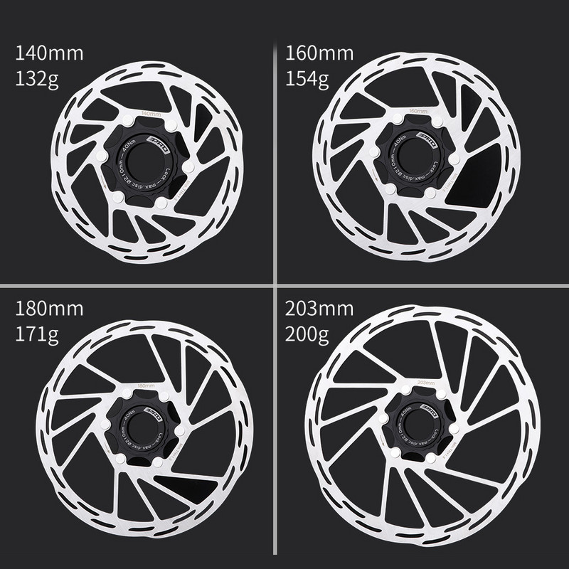 IIIPRO Centerlock Rotor MTB Road Bike Dissiparea căldurii Disc de răcire Blocare centrală 140/160/180/203mm Blocare centrală a rotorului de frână cu disc