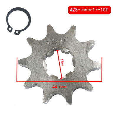 428# Lanț 7/20MM 10T 11T 12T 13T 14T 15T 16T 17T 18T 19T Dinți Pinion față pentru motor pentru ATV-uri Dirt Bike de 50 cc până la 125 cc