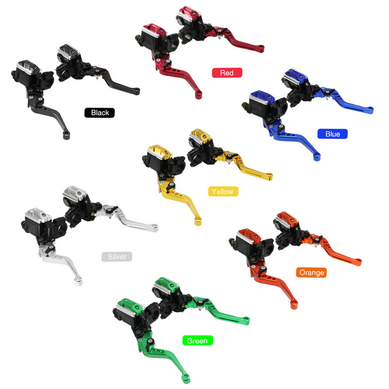 ZSDTRP 1pair 22mm motociklo ritinėlių reguliavimo stabdžių sankabos svirtys Universalios CNC motociklo vairo hidraulinis stabdžių siurblys