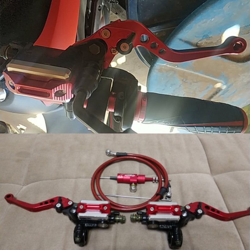 ZSDTRP 1pair 22mm motociklo ritinėlių reguliavimo stabdžių sankabos svirtys Universalios CNC motociklo vairo hidraulinis stabdžių siurblys