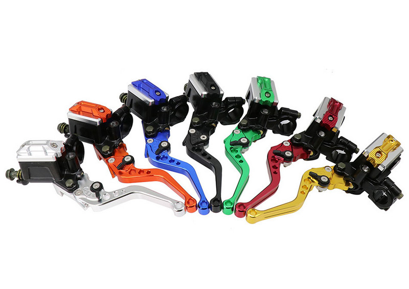 ZSDTRP 7/8" universālā motocikla hidrauliskā bremžu sajūga galvenā cilindra rezervuāra svira Fit 50cc-300cc Sport Bike Street Bike