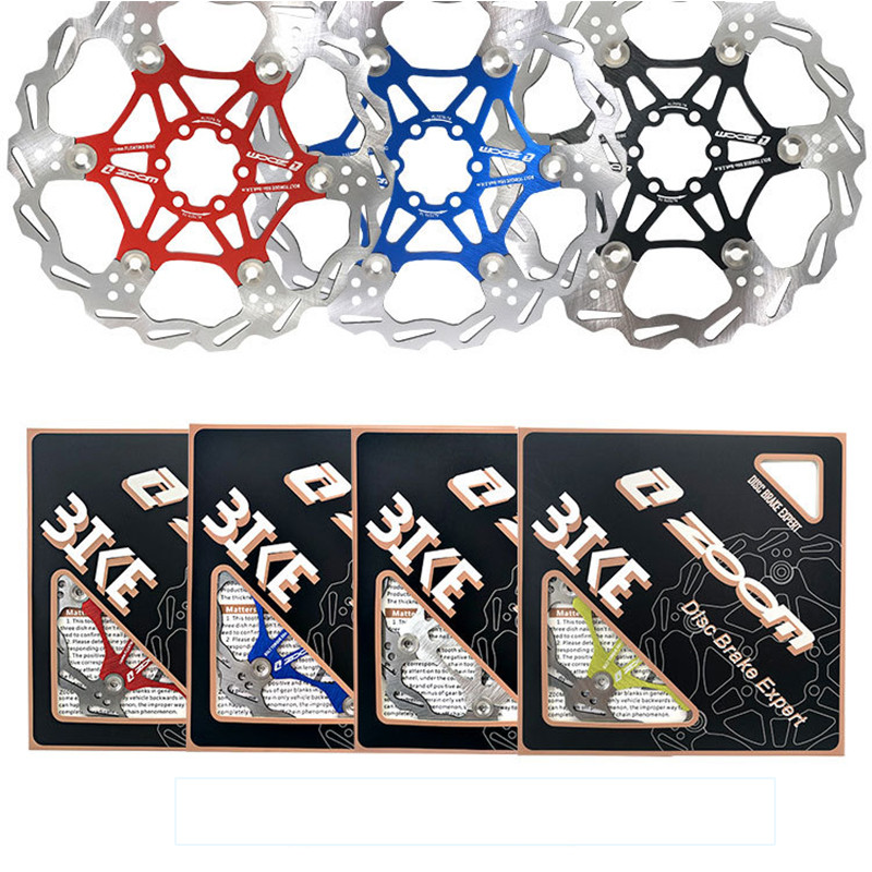 Naujas MTB dviračio stabdžių diskas dviračio stabdžių šešių vinių diskas kalnų dviračių stabdžių rotoriams, plūduriuojantiems, plūduriuojantiems 160/180/203 mm