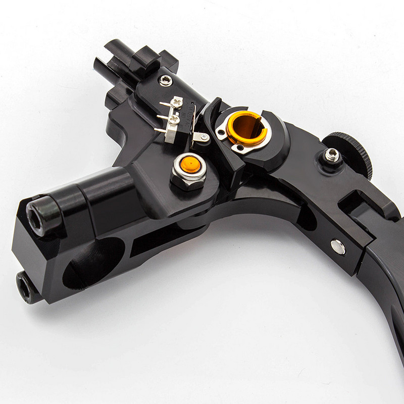 Universali 7/8" 22 mm motociklo sulankstoma kabelio vielos sankabos svirtis kairioji rankena, skirta Yamaha Honda Suzuki Kawasaki Aprilia Ducati