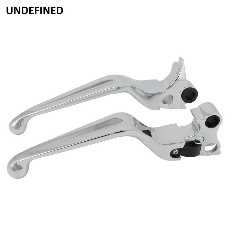 Chrómové páky spojky pre motocykle Harley Sportster XL883 1200 Dyna Wide Glide Touring Road King Softail Fatboy FXDB