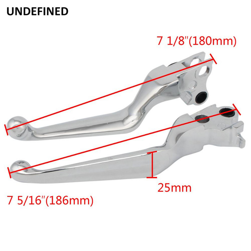 Chrómové páky spojky pre motocykle Harley Sportster XL883 1200 Dyna Wide Glide Touring Road King Softail Fatboy FXDB