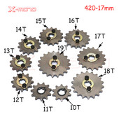 420 10T 11T 12T 13T 14T 15T 16T 17T 18T 19T dantukas 17mm ID priekinė variklio žvaigždutė motociklo dalims Nemokamas pristatymas