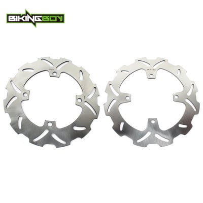 BIKINGBOY Prednji stražnji kočni diskovi Diskovi Rotori KX250F KX450F 06-14 09 10 11 12 13 KLX 450 R 07-23 15 16 17 KX125 KX250 06 07 08