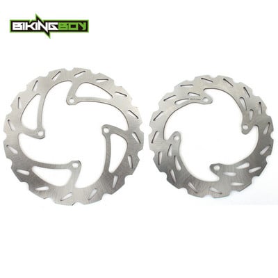 BIKINGBOY Prednji stražnji kočni diskovi Diskovi Rotori KX250F KX450F 06-14 09 10 11 12 13 KLX 450 R 07-23 15 16 17 KX125 KX250 06 07 08