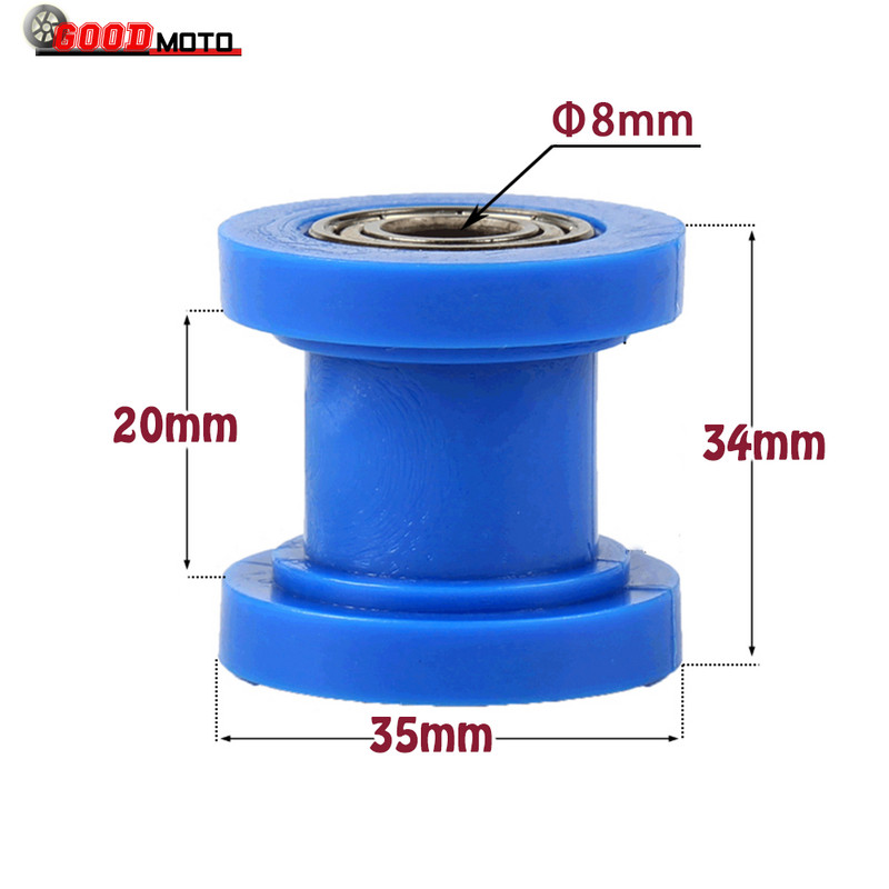 8/10 mm zatezač kotača Vodič pogonski lanac Valjak za ATV CRF CR XR Enduro motocikl Pit Dirt Mini Bik Motocross Dirt Bike