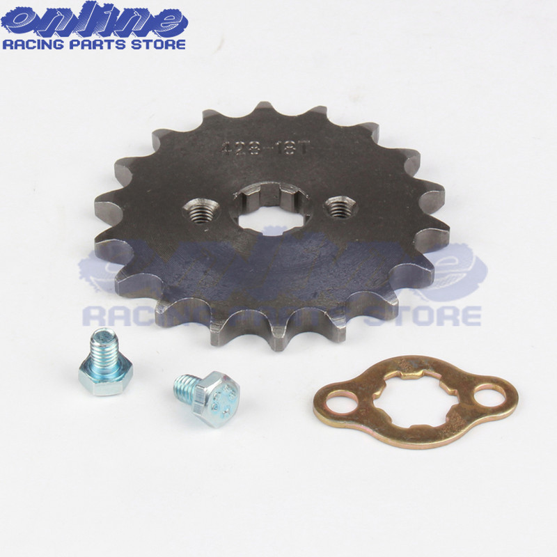 428# 17mm-es első motor lánckerék 10 11 12 13 14 15 16 17 18 19T fog a Dirt Pit Bike ATV Quad Go Kart Buggy Scooter motorkerékpárhoz