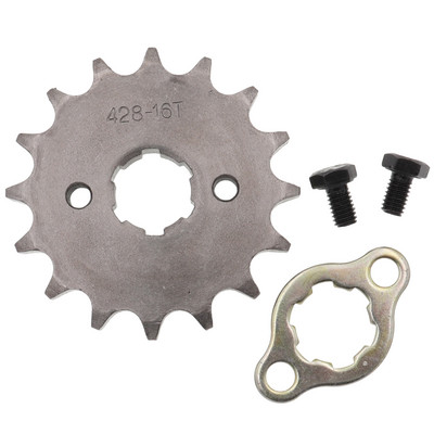 Motor din față 428# 10T 11T 12T 13T 14T 15T 16T 17T 18T 19T Dinți 17mm 20mm Pinion cu lanț cu dispozitiv de blocare a plăcii de reținere
