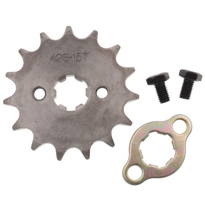 Motor din față 428# 10T 11T 12T 13T 14T 15T 16T 17T 18T 19T Dinți 17mm 20mm Pinion cu lanț cu dispozitiv de blocare a plăcii de reținere