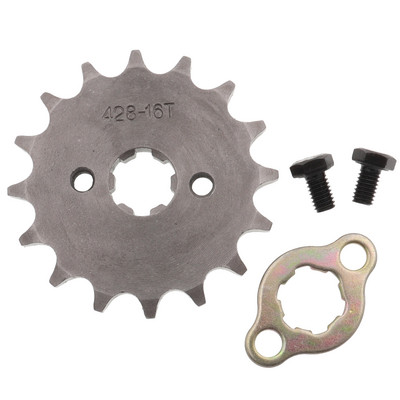 Motor din față 428# 10T 11T 12T 13T 14T 15T 16T 17T 18T 19T Dinți 17mm 20mm Pinion cu lanț cu dispozitiv de blocare a plăcii de reținere