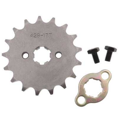 Motor din față 428# 10T 11T 12T 13T 14T 15T 16T 17T 18T 19T Dinți 17mm 20mm Pinion cu lanț cu dispozitiv de blocare a plăcii de reținere