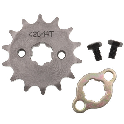 Motor din față 428# 10T 11T 12T 13T 14T 15T 16T 17T 18T 19T Dinți 17mm 20mm Pinion cu lanț cu dispozitiv de blocare a plăcii de reținere