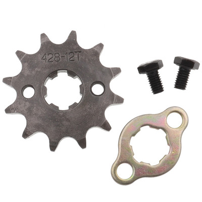 Motor din față 428# 10T 11T 12T 13T 14T 15T 16T 17T 18T 19T Dinți 17mm 20mm Pinion cu lanț cu dispozitiv de blocare a plăcii de reținere