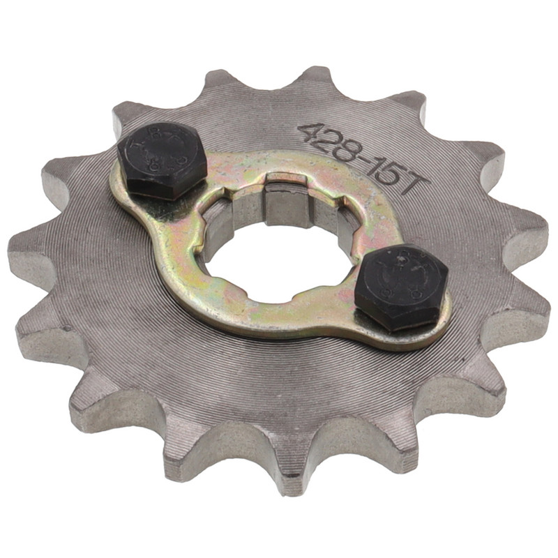 Преден двигател 428# 10T 11T 12T 13T 14T 15T 16T 17T 18T 19T зъби 17mm 20mm верижно зъбно колело с фиксираща плоча